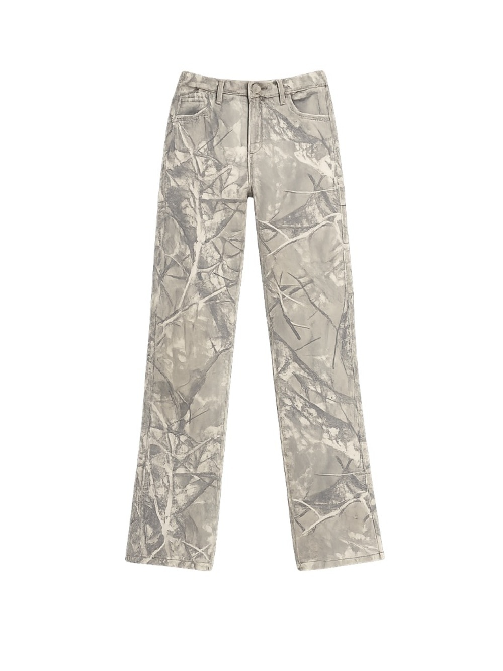 Women's LOVE SOHO Juniors 11 Grey White Camo Wide Leg Pants
#023